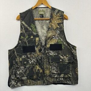 Quail Unlimited Camo Embroidered Vest Sz X-Large Hunting Games Outdoors